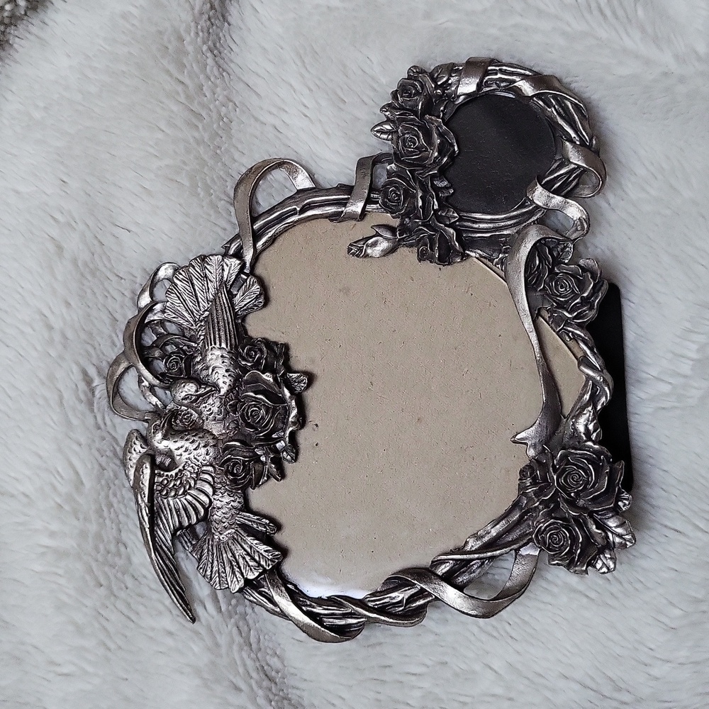 Vintage Arthur Court Birds and Roses Double Heart Picture Frame!